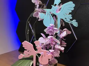 Storch-Stecker – Deko zur Geburt & Babyparty