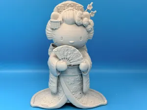 Geisha Hello Kitty - Japanese Cute Figurine