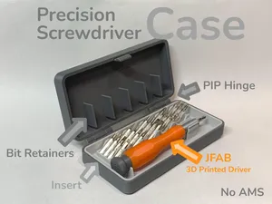 Precision Screwdriver Case (20 Pcs Bit Storage)
