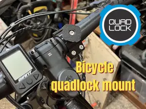 Bicycle handlebar quadlock mount 35mm