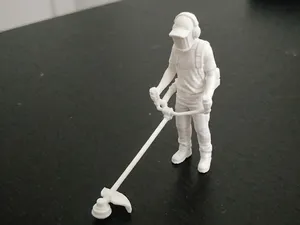Lawn Trimmer Operator Miniature