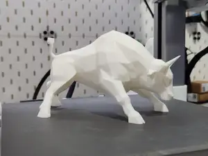 The Bull — Modern Low Poly Symbol of Growth