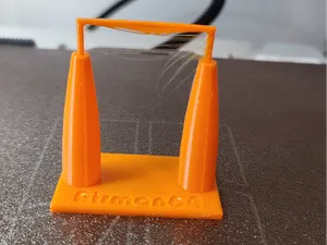Retraction PETG test with bridge