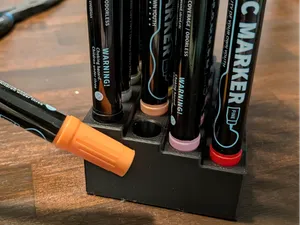 Minimal 24-Slot Acrylic Marker Holder