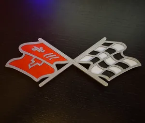 C3 Corvette Flags Logo
