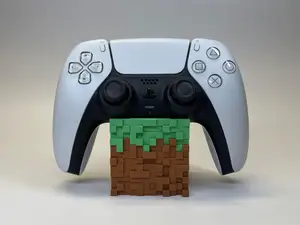 Grass Block PS5 Controller Stand