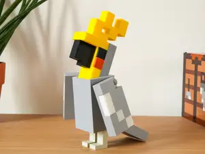 Minecraft parrot Gray
