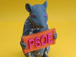 Realistic Rat Holding a Custom Signboard