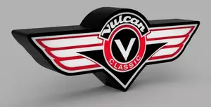 Vulcan Motorcycles Emblem LED Lamp