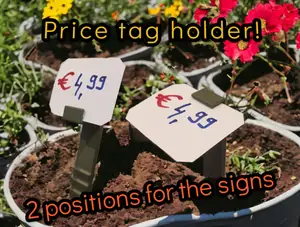Price tag stand, sign stand, price card holder