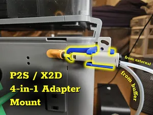 P2S / X2D 4 in 1 PTFE Adapter Mount