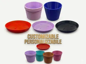 Customizable Pot Vaso + Saucer piattino 可定制花盆 3D
