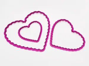 Scalloped Heart Clay Cutter Set
