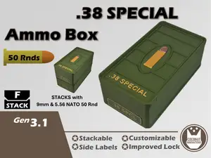 Ammo Storage Box 38 Special 50 Rounds