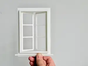 1:12 Scale Functional Window Miniature Dollhouse