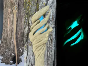 Full sized Gandalf the Grey Staff w. Glowing Gem!