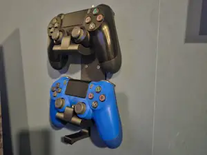 Wall-Mounted DualShock Holder – with Bonus Hook