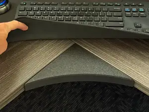 Desk inside corner filler