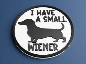 Funny Dachshund Coaster - Small Wiener, Big Laughs