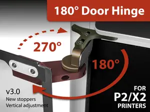 P2S / X2D Door hinge 180/270° - Adjustable v3.0