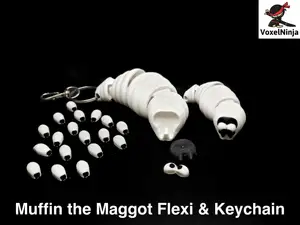 Muffin the Maggot Flexi & Keychain