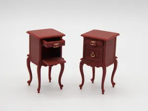 Queen Anne Style Night Table, scale 1:12