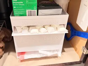 2-Tier Dishwasher Pod & Trash Bag Organizer