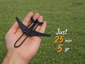 Spring Glider Plane - 5g | 25min | Bambu Lab