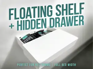 Floating Shelf + Hidden Drawer!