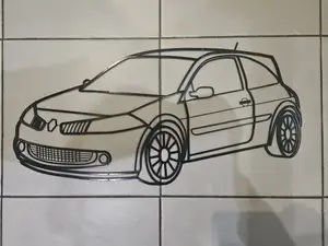 Megane 2RS wall art 60cm