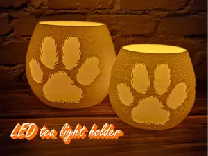 LED Teelichthalter Tatze