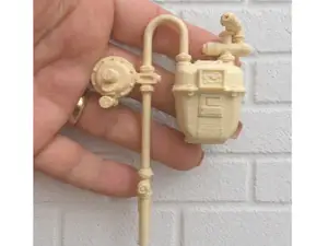 Gas Meter & Pipe Set – Miniature Dollhouse Detail