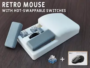 Retro Mouse with Hot-swappable Switches