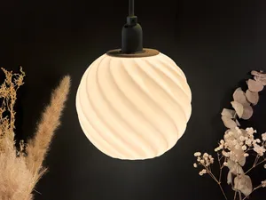Pendant Lamp Shade | 15cm Sphere, Swirl