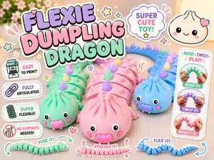 Dumpling Dragon Mini | CUTE & FLEXIBLE Toy!