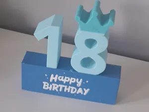 Happy birthday 18 decoration