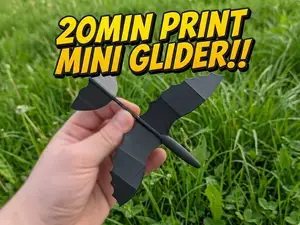 Mini Gleiter v2 – Schnell druckbarer Wurfgleiter
