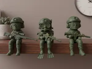Tactical Squad - Shelf Sitters / Monitor Topper