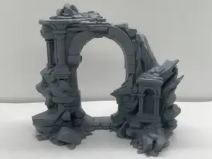 Ruined Stone Arch - Miniature Tabletop Scenery