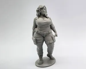 Curvy Female Adventurer Figurine