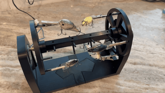 Fishing Lure Turner for Curing in the Sun/UV Light