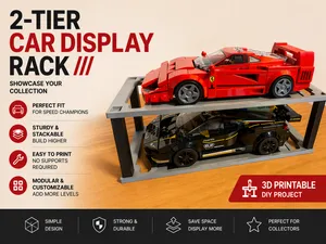Display stand for Speed Champions 8 Stud