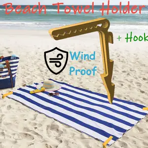 Beach Towel Holder-Peg - no more flying towel/tent