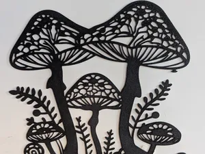 Pilze Wand und Fenster Kunst