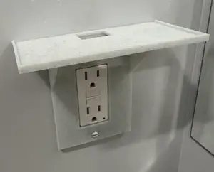 Outlet Cover Shelf, Vertical and Horizontal!