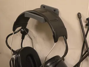Headset wallholder, no supports, Peltor/3M etc