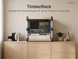 TimberRack – Modular 19" server rack for home labs