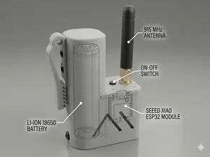 Seeed Studio XIAO ESP32 Case Antenna + 18650