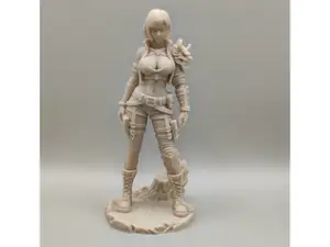 Yokai-punk style girl figurine