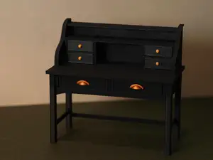 Writer's Corner Vintage Secretary Desk Retro1:12